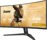 iiyama G-MASTER GCB3486WQSCP-B1 computer monitor 86,4 cm (34") 3440 x 1440 Pixels UltraWide Quad HD Zwart