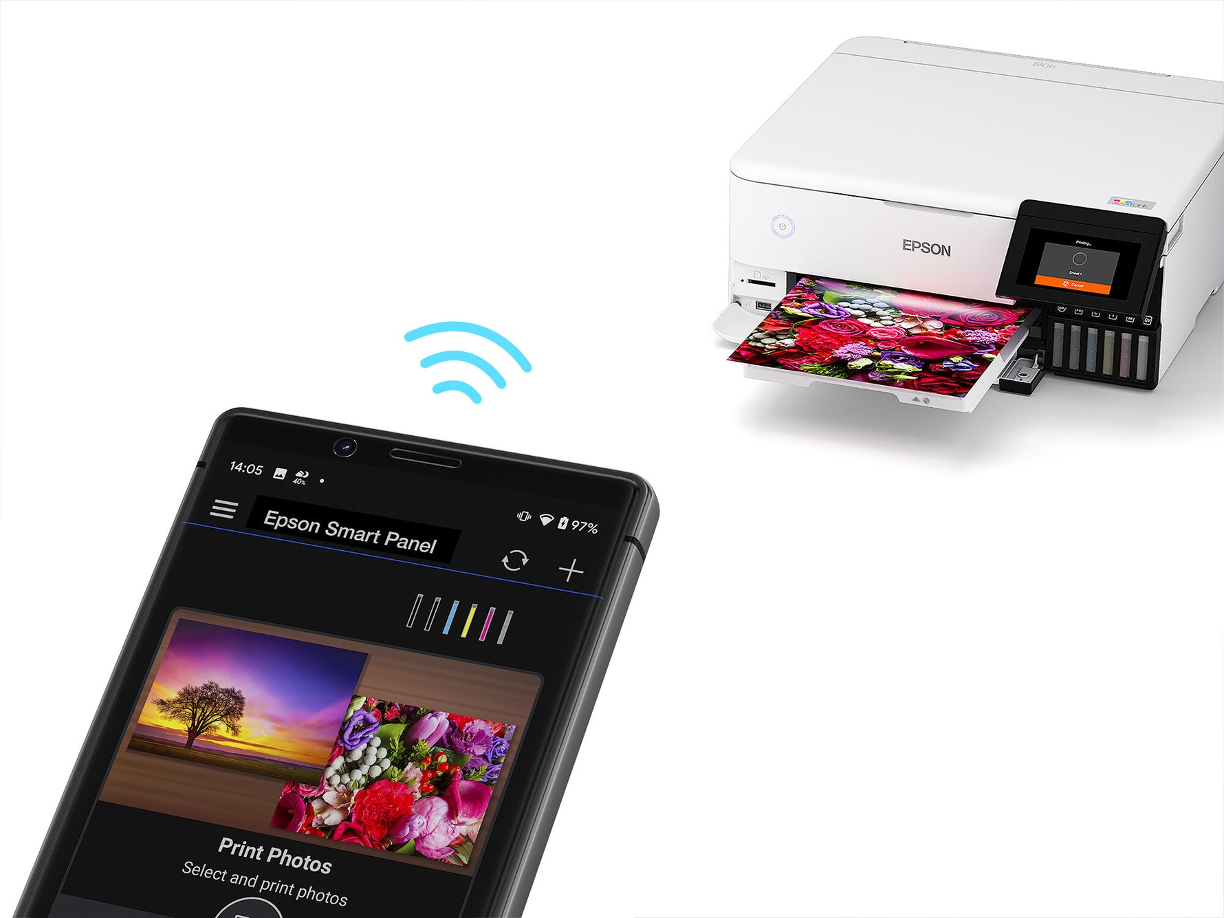 Epson EcoTank ET-8500 A4 Wi-Fi-fotoprinter met inkttank