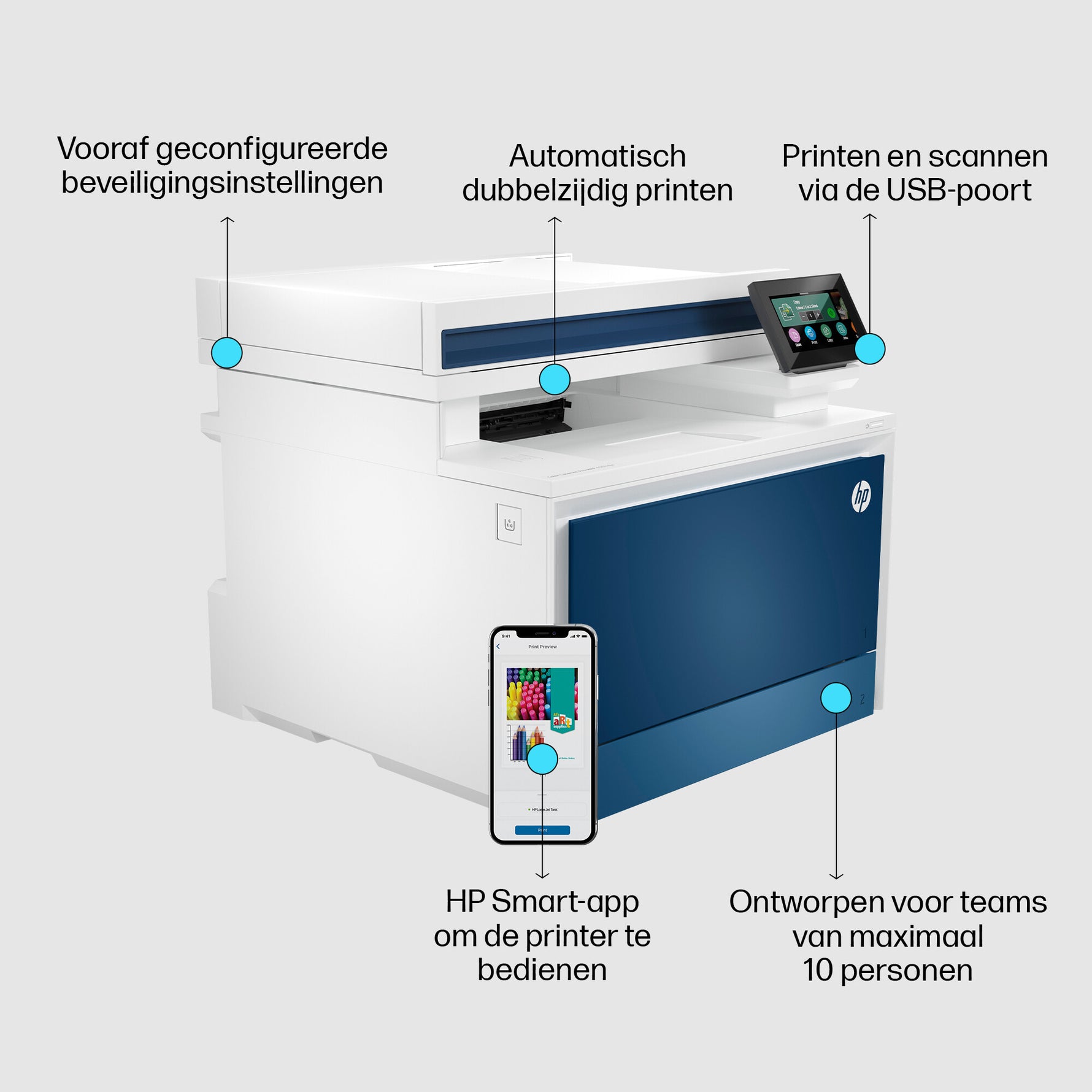 HP Color LaserJet Pro MFP 4302dw printer