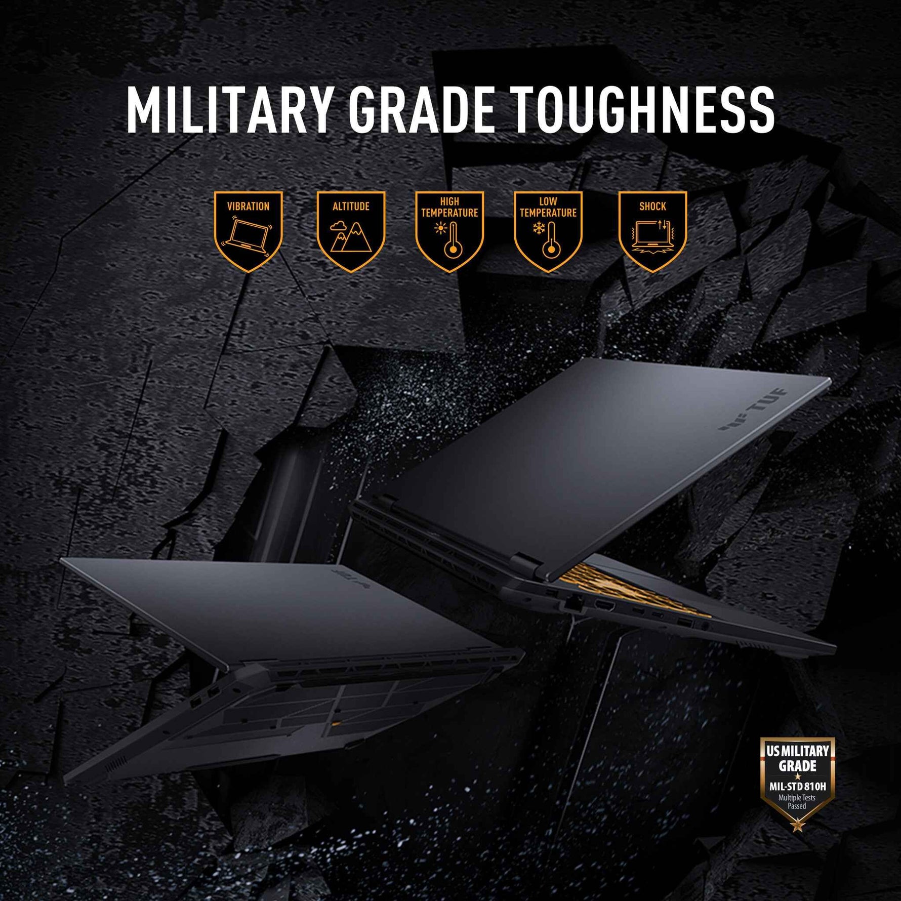 ASUS TUF Gaming F16 FX608JPR-QT014W Intel® Core™ i7 i7-14650HX Laptop 40,6 cm (16") WQXGA 32 GB DDR5-SDRAM 1 TB SSD NVIDIA GeForce RTX 5070 Wi-Fi 6E (802.11ax) Windows 11 Home Nederlands Zwart, Grijs