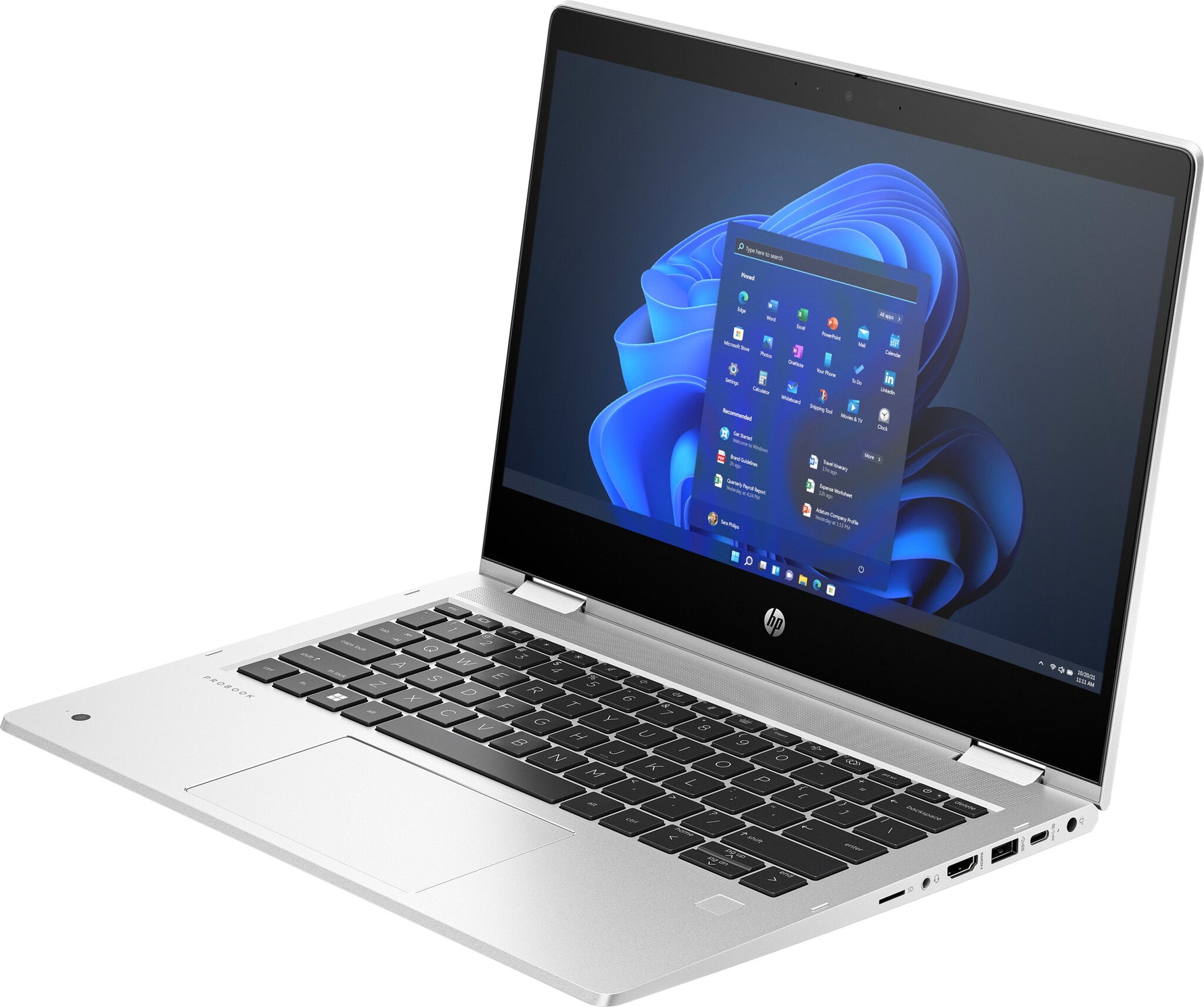 HP Pro x360 435 G10 AMD Ryzen™ 5 7530U Hybride (2-in-1) 33,8 cm (13.3") Touchscreen Full HD 8 GB DDR4-SDRAM 256 GB SSD Windows 11 Pro Zilver