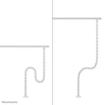 Neomounts ADS06-130WH Kabelgeleider - schroefbevestiging - universeel