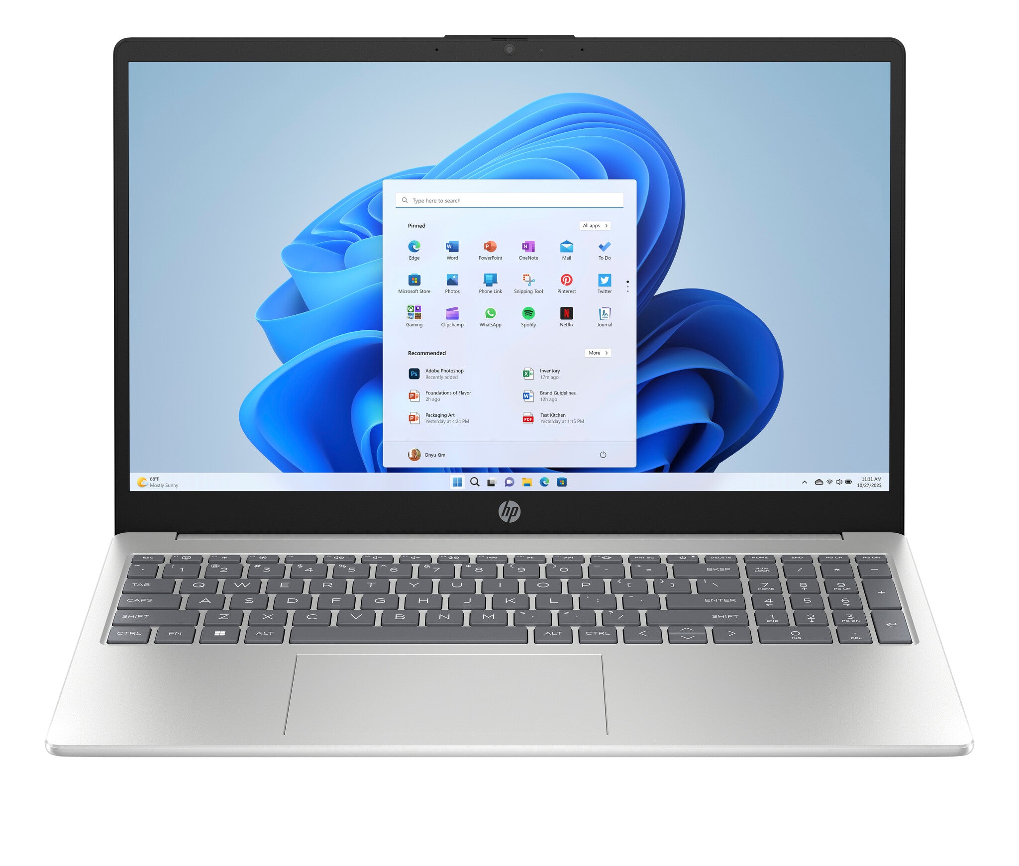 HP Laptop PD 15-fd1253ndx 120U 39,6 cm (15.6") Full HD 8 GB DDR4-SDRAM 512 GB SSD Wi-Fi 6 (802.11ax) Windows 11 Home Goud QWERTY