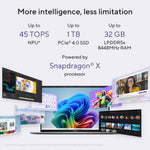 ASUS Vivobook S16 S3607QA-PL003W Qualcomm Snapdragon X1-26-100 Laptop 40,6 cm (16") 2.5K 16 GB LPDDR5x-SDRAM 512 GB SSD Wi-Fi 6E (802.11ax) Windows 11 Home Nederlands Grijs