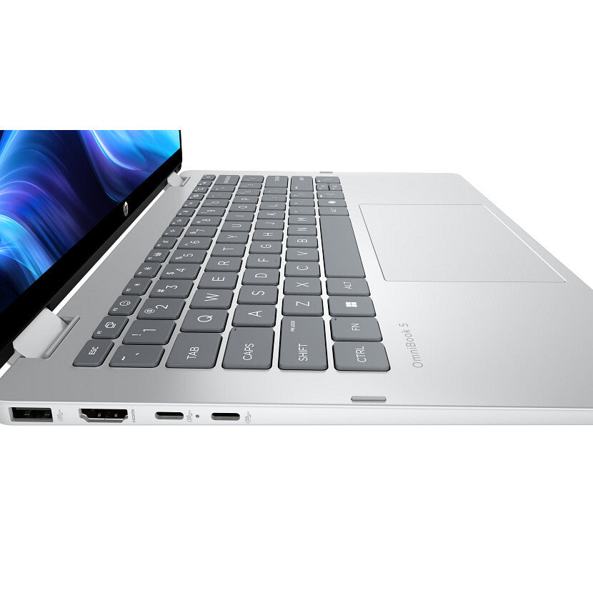 HP OmniBook 5 Flip 14-fp0075nd Intel Core 7 150U Hybride (2-in-1) 35,6 cm (14") Touchscreen 2K 16 GB LPDDR5-SDRAM 512 GB SSD Wi-Fi 6E (802.11ax) Windows 11 Home Zilver
