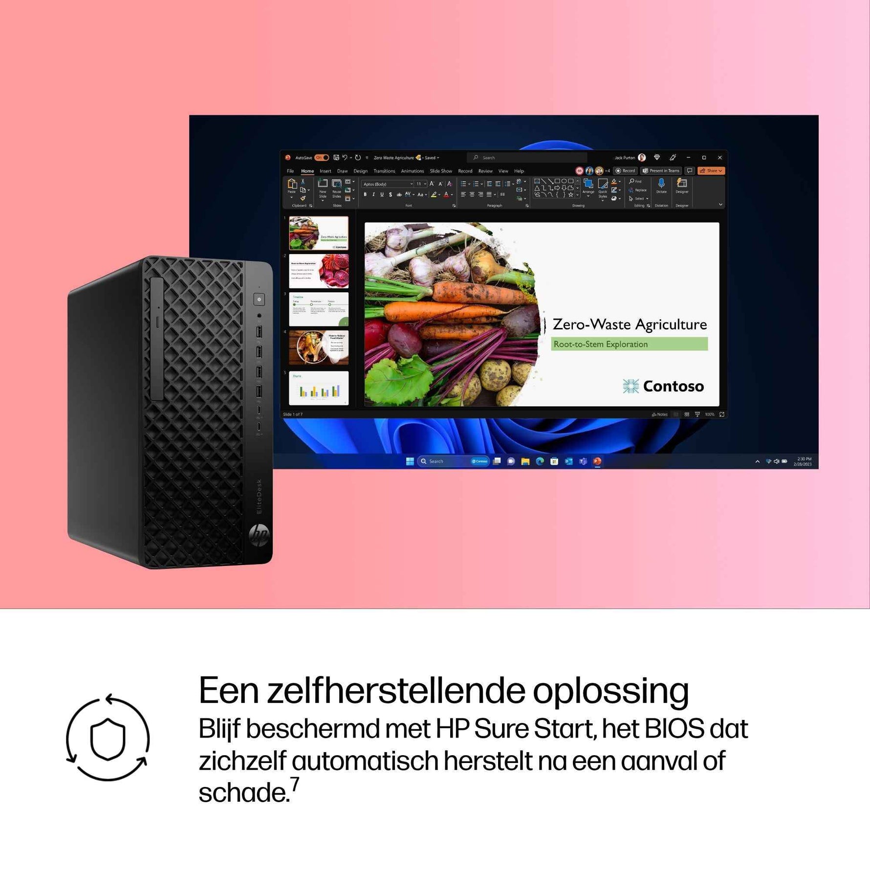 HP EliteDesk 8 G1i TWR U5-235 16/2 W11P Intel Core Ultra 5 16 GB DDR5-SDRAM 512 GB SSD Windows 11 Pro Tower PC AI PC Zwart