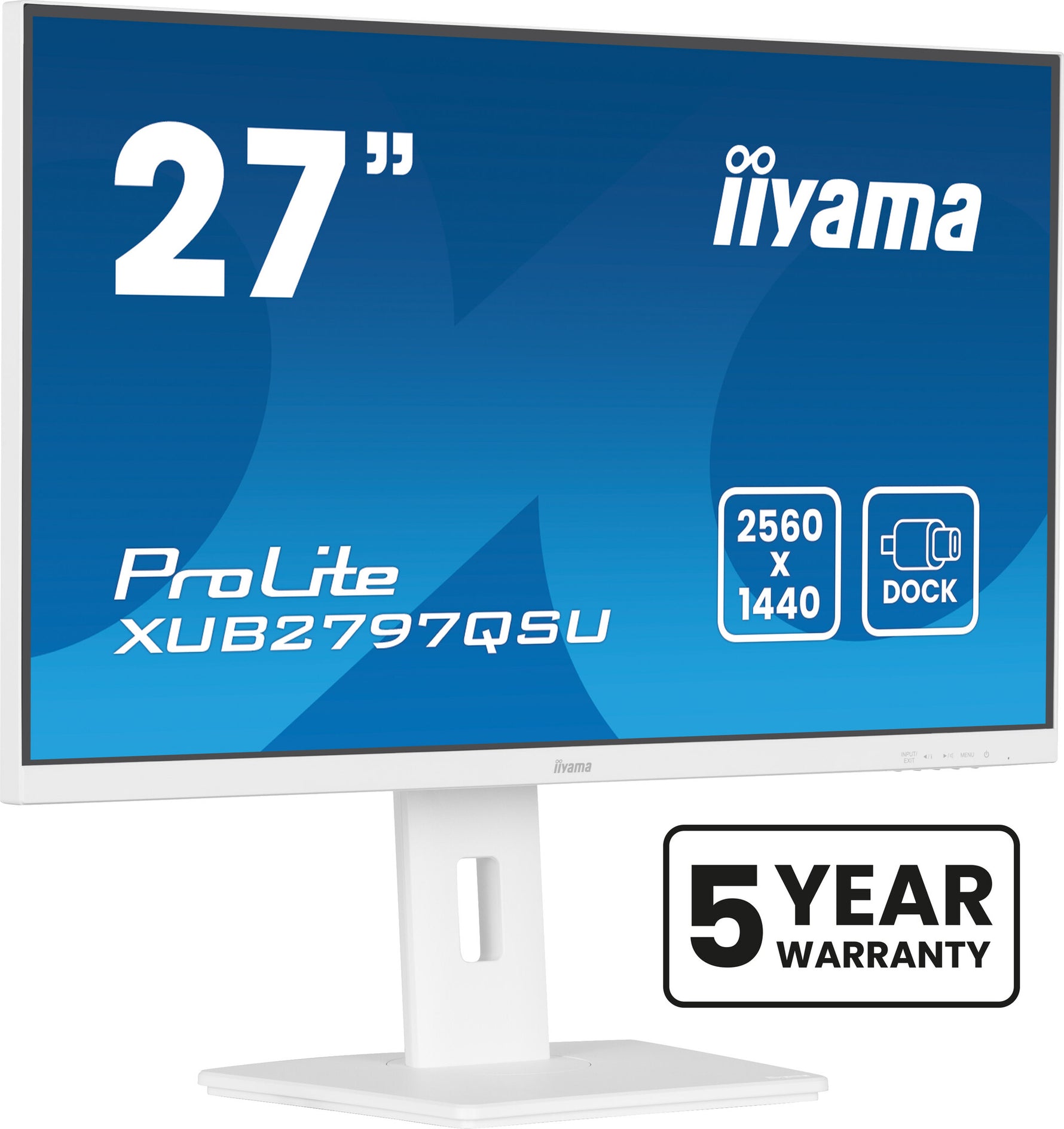 iiyama ProLite XUB2797QSU-W2 computer monitor 68,6 cm (27") 2560 x 1440 Pixels Quad HD LED Wit