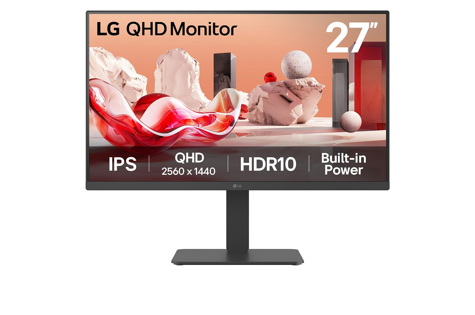 LG 27BA45QB-B computer monitor 68,6 cm (27") 2560 x 1440 Pixels Quad HD LCD Zwart