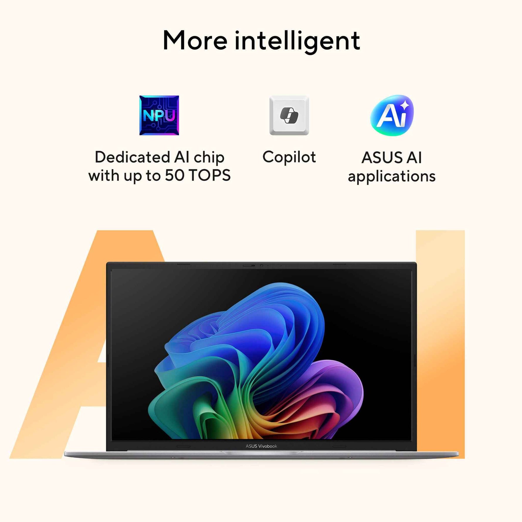 ASUS Vivobook 18 M1807GA-S8004W AMD Ryzen AI 7 445 Laptop 45,7 cm (18") WUXGA 32 GB DDR5-SDRAM 1 TB SSD Wi-Fi 6 (802.11ax) Windows 11 Home Nederlands Blauw