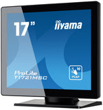 iiyama ProLite T1721MSC-B2 computer monitor 43,2 cm (17") 1280 x 1024 Pixels SXGA LED Touchscreen Tafelblad Zwart