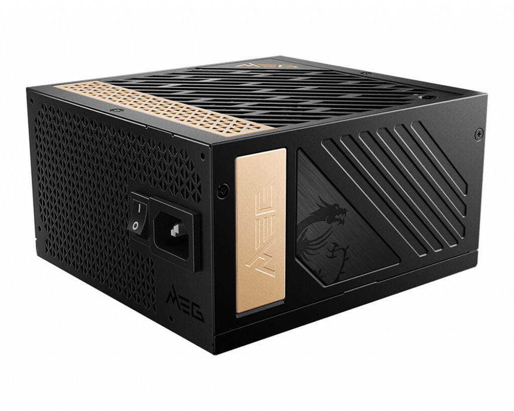 MSI MEG AI1300P PCIE5 power supply unit 1300 W 24-pin ATX ATX Zwart