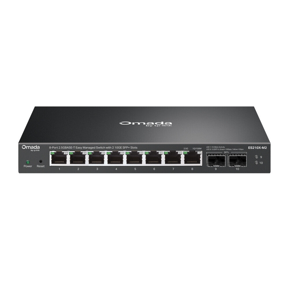 TP-Link ES210X-M2 netwerk-switch Managed 2.5G Ethernet (100/1000/2500) Bureaublad-/wandmontage Zwart