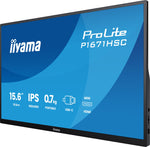 iiyama ProLite P1671HSC-B1 computer monitor 39,6 cm (15.6") 1920 x 1080 Pixels Full HD LED Zwart