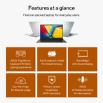 ASUS Vivobook Go 15 E1504FA-BQ5403W AMD Ryzen™ 5 40 Laptop 39,6 cm (15.6") Full HD 8 GB LPDDR5-SDRAM 512 GB SSD Wi-Fi 6E (802.11ax) Windows 11 Home Nederlands Zwart