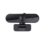 Trust Taxon Webcam - 2K QHD webcam – Autofocus – Dubbele microfoon – Privacyfilter – Zwart