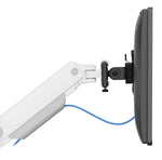 Neomounts DS65S-950WH2 Monitorarm 24-34" - gasveer - Topfix - multi-instelbaar - 180°-stop