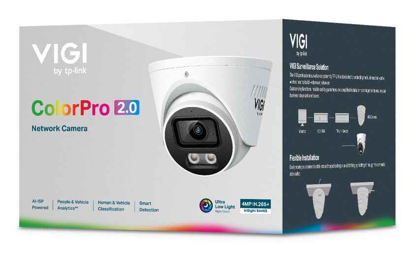 TP-Link VIGI InSight S445S(2.8mm) Dome IP-beveiligingscamera Buiten 2688 x 1520 Pixels Plafond/muur