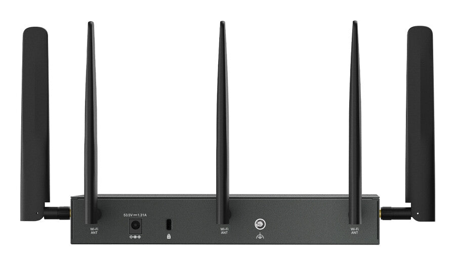 TP-Link ER706WP-4G draadloze router Gigabit Ethernet Dual-band (2.4 GHz / 5 GHz) Zwart