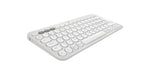 LOGITECH Pebble Keys 2 K380s Toetsenbord draadloos Bluetooth LE QWERTY Noordse talen (Deens/Fins/Noors/Zweeds) tonal white (PAN)