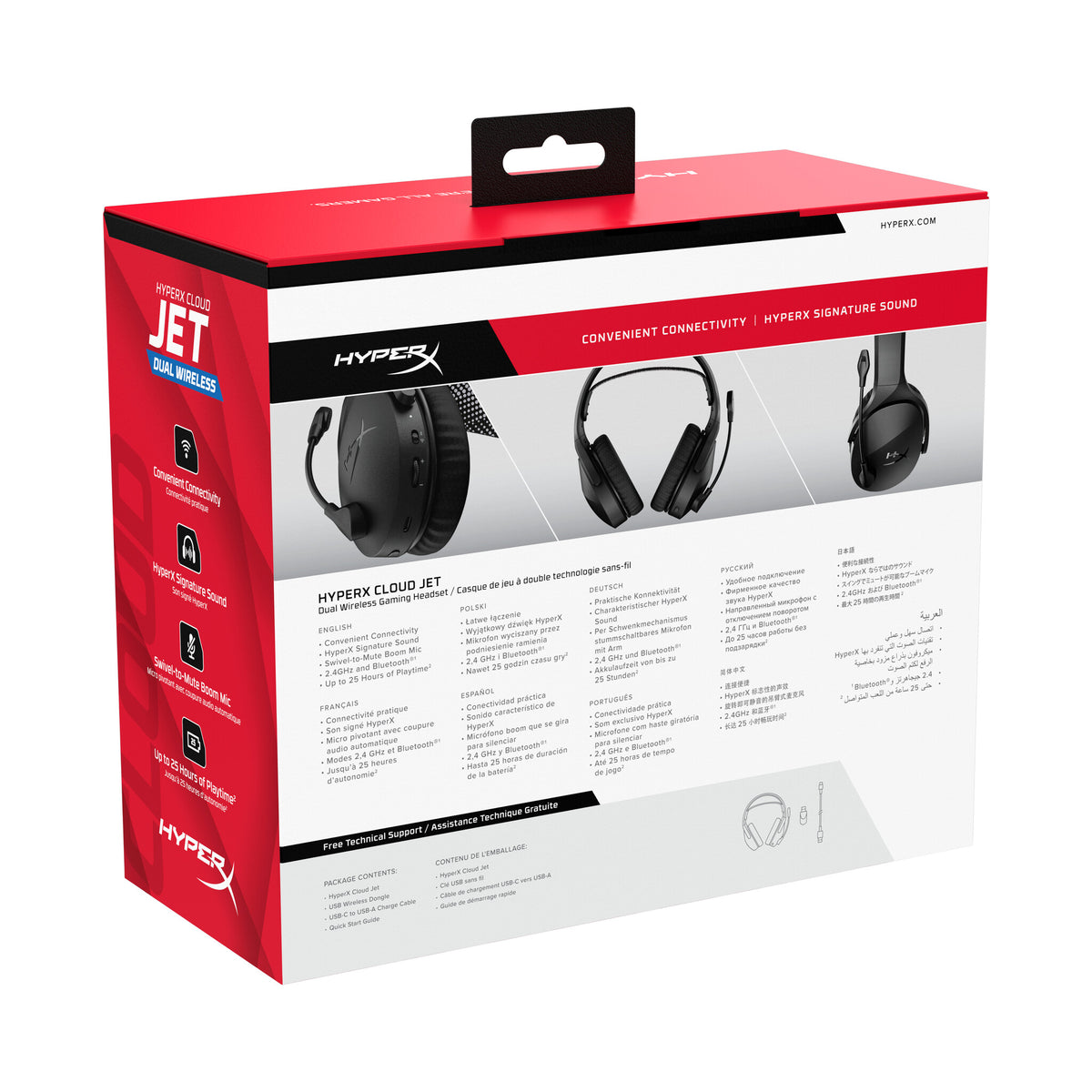 HyperX Cloud Jet - Wireless Gaming Headset (zwart)