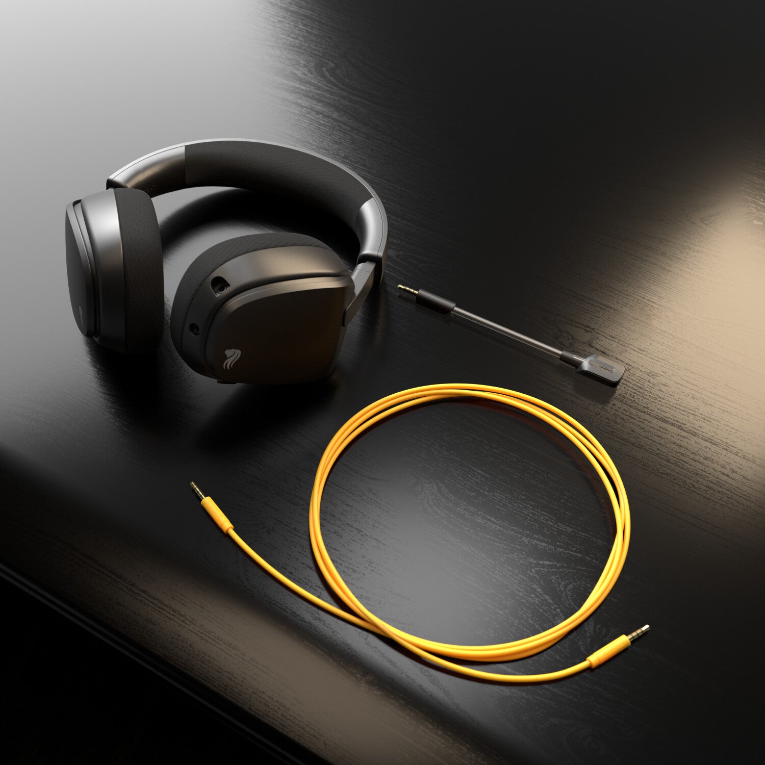 Glorious Gaming Glorious GHS Eternal - Stereo gaming headset voor pc, PS5, PS4, Xbox, Switch - Custom-tuned gekantelde drivers, verstelbare kristalheldere afneembare mic, 3,5 mm - Duurzaam dag/nacht comfort - Zwart