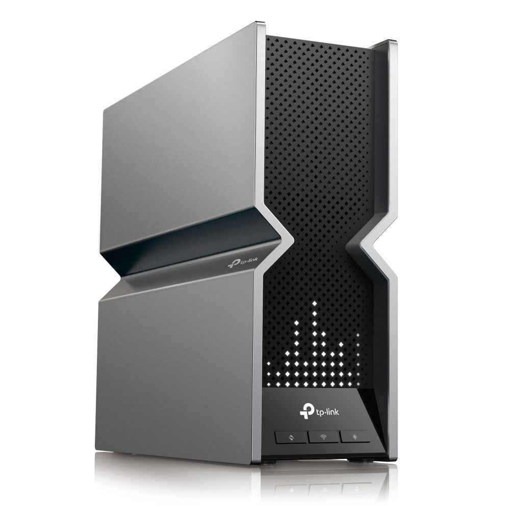 TP-Link Archer BE800 draadloze router Multi-Gigabit Ethernet Tri-band (2,4 GHz / 5 GHz / 6 GHz) Zwart, Roestvrijstaal