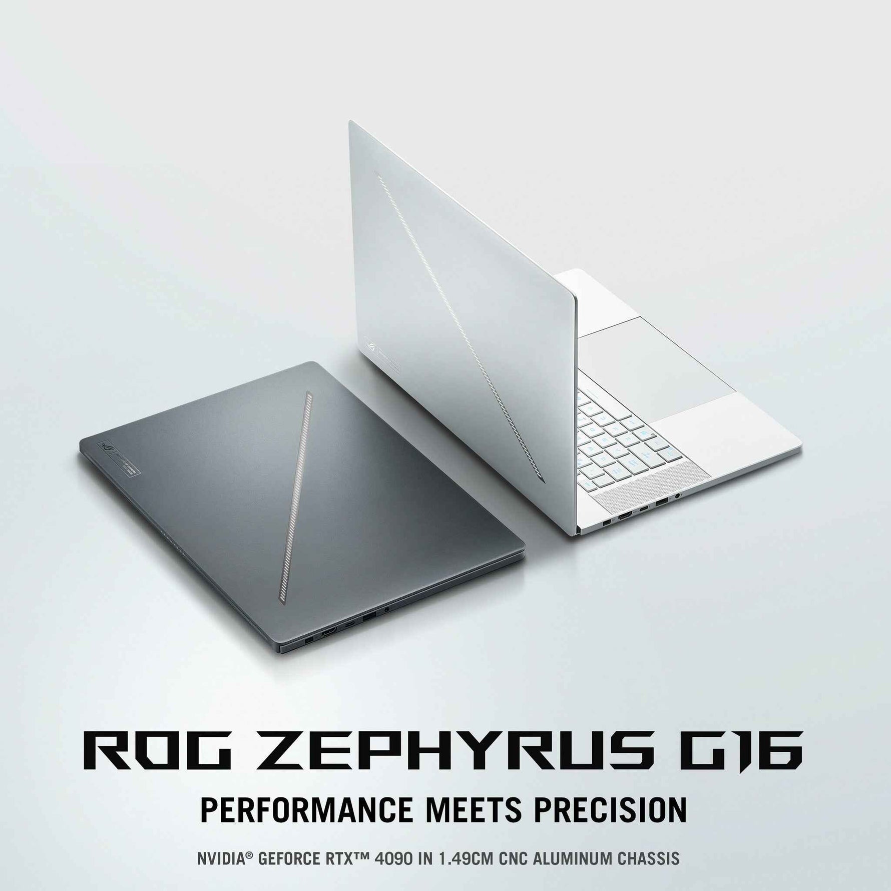 ASUS ROG Zephyrus G16 GU605MI-QR038W Intel Core Ultra 7 155H Laptop 40,6 cm (16") WQXGA 16 GB LPDDR5x-SDRAM 1 TB SSD NVIDIA GeForce RTX 4070 Wi-Fi 6E (802.11ax) Windows 11 Home Nederlands Grijs, Zwart