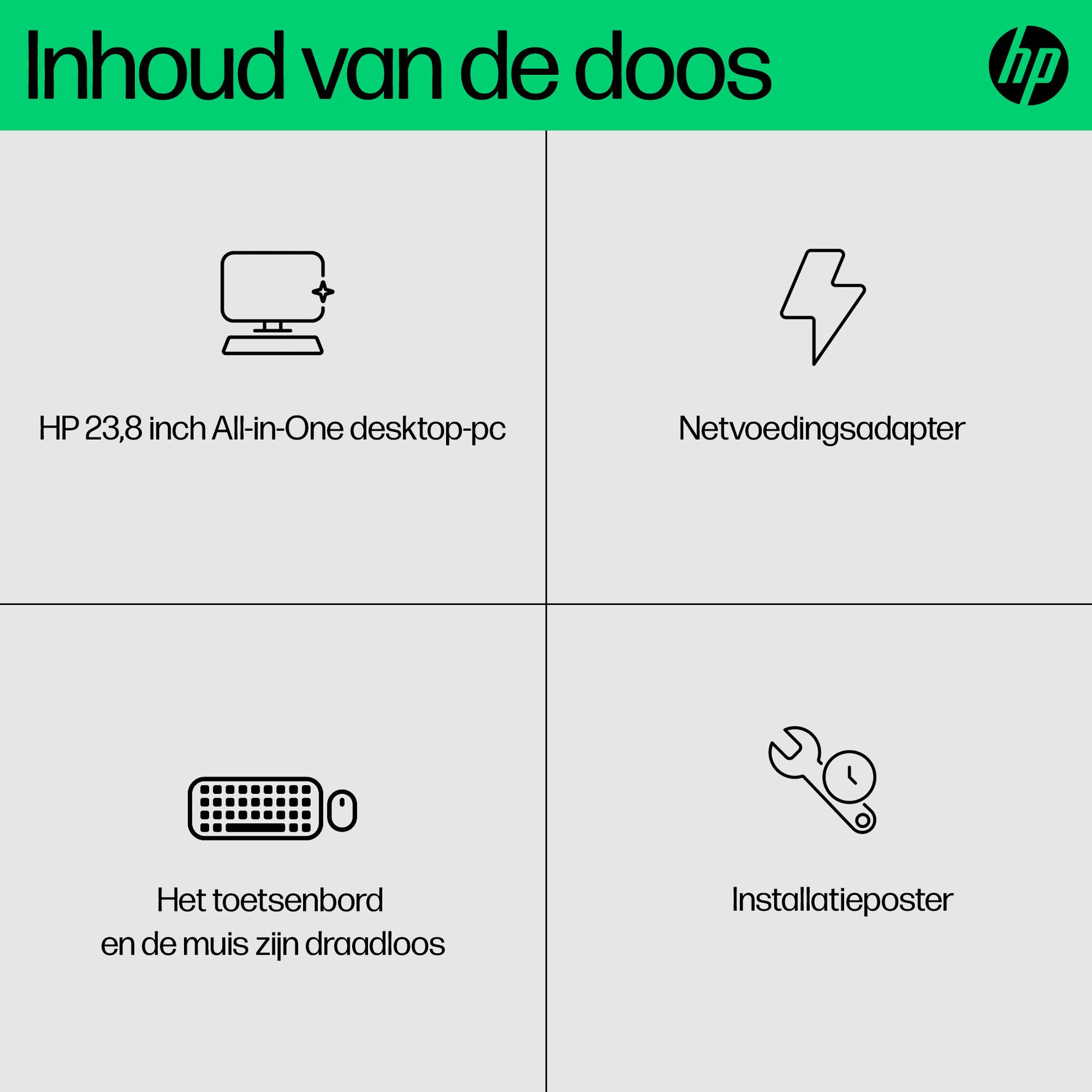 HP AIO 24-cr0057nd PC NL Intel® Core™ i5 i5-1335U 60,5 cm (23.8