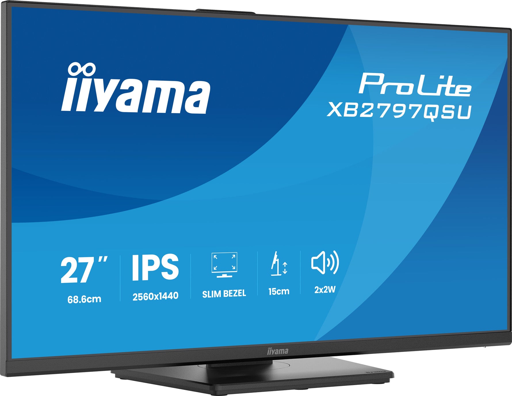 iiyama ProLite XB2797QSU-B1 computer monitor 68,6 cm (27") 2560 x 1440 Pixels Quad HD LED Zwart
