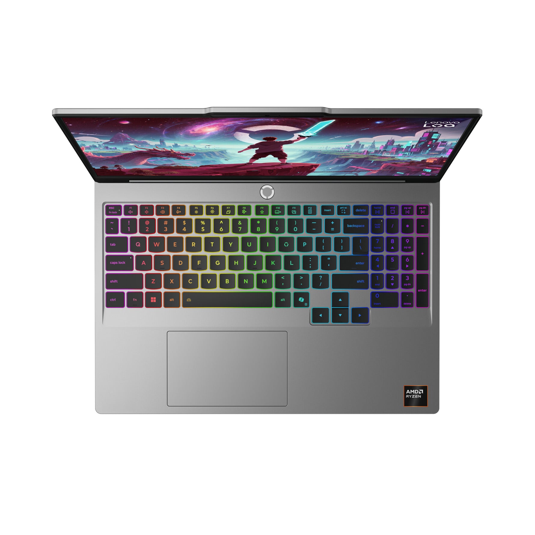 Lenovo LOQ 15AHP11 AMD Ryzen™ 7 250 Laptop 38,9 cm (15.3") WUXGA 16 GB DDR5-SDRAM 1 TB SSD NVIDIA GeForce RTX 5050 Wi-Fi 6 (802.11ax) Windows 11 Home Engels Grijs