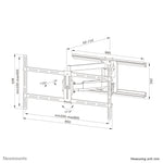 Neomounts WL40-550BL18 TV-beugel wand 43-75" - full motion - Easy Install