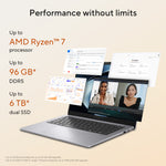 ASUS ExpertBook PM3406CHA-LY0044X Copilot+ PC AMD Ryzen™ 7 260 Laptop 35,6 cm (14") WUXGA 16 GB DDR5-SDRAM 512 GB SSD Wi-Fi 7 (802.11be) Windows 11 Pro Grijs QWERTY US International