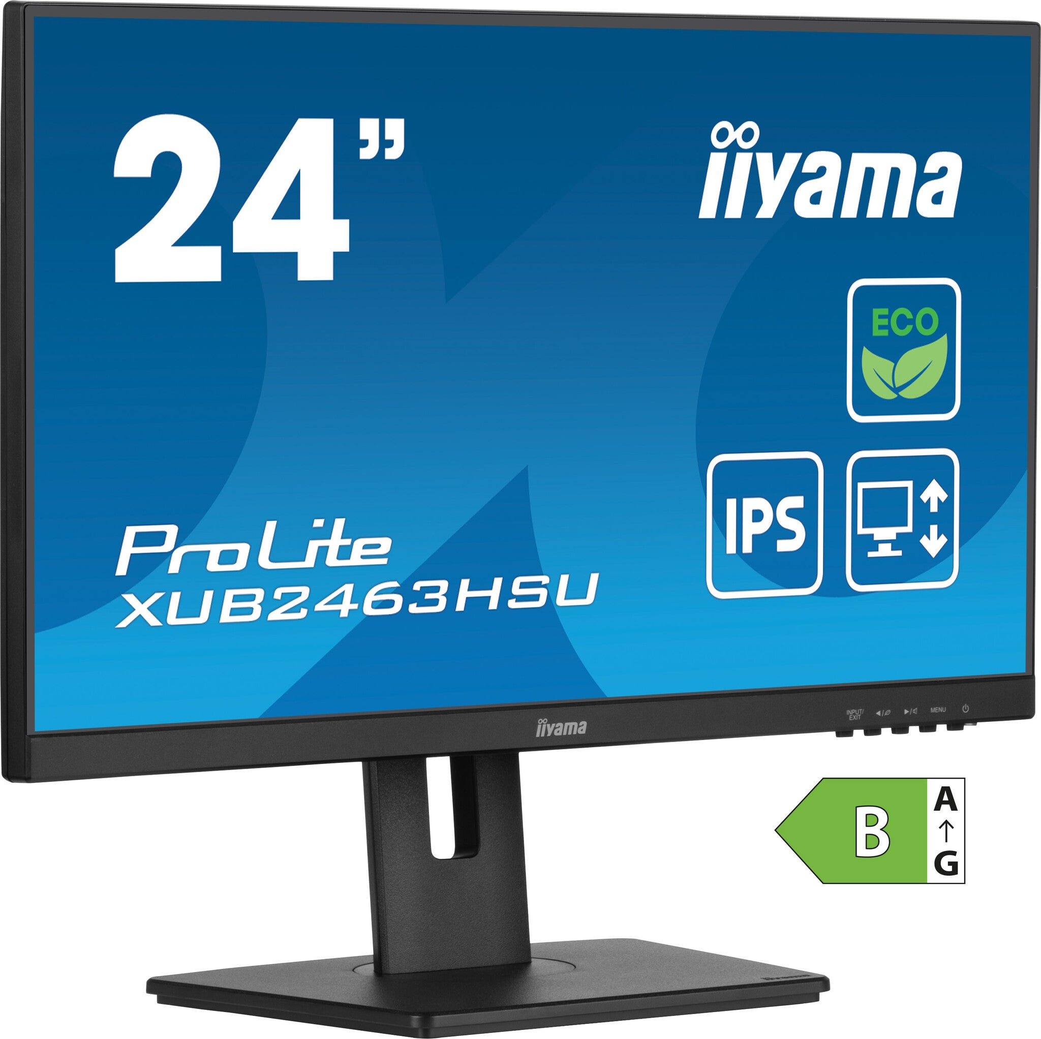 iiyama ProLite XUB2463HSU-B1 computer monitor 60,5 cm (23.8") 1920 x 1080 Pixels Full HD LED Zwart