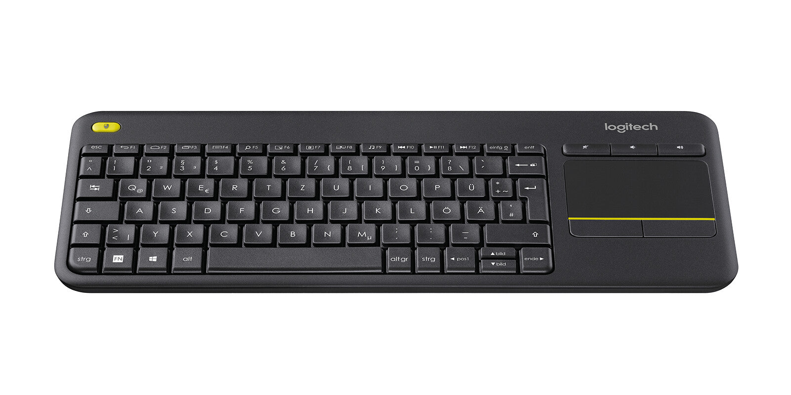 LOGITECH K400 Plus Wireless Touch Keyboard black (DE)