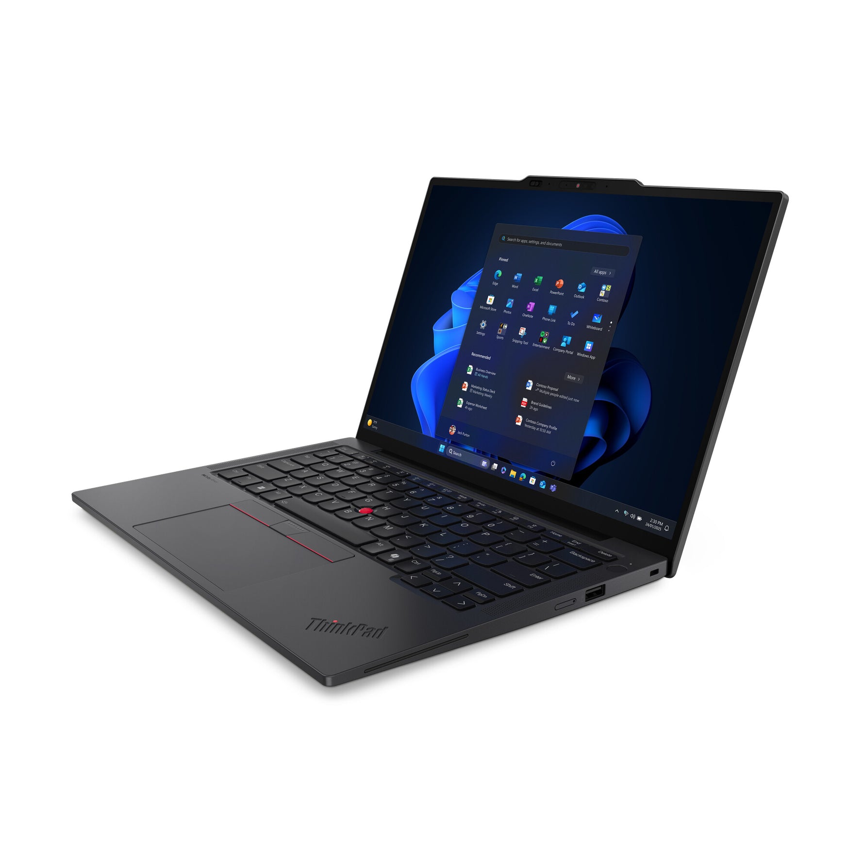 Lenovo ThinkPad X13 Gen 6 (Intel) Intel Core Ultra 7 255U Laptop 33,8 cm (13.3") WUXGA 32 GB LPDDR5x-SDRAM 512 GB SSD Wi-Fi 7 (802.11be) Windows 11 Pro Engels Zwart