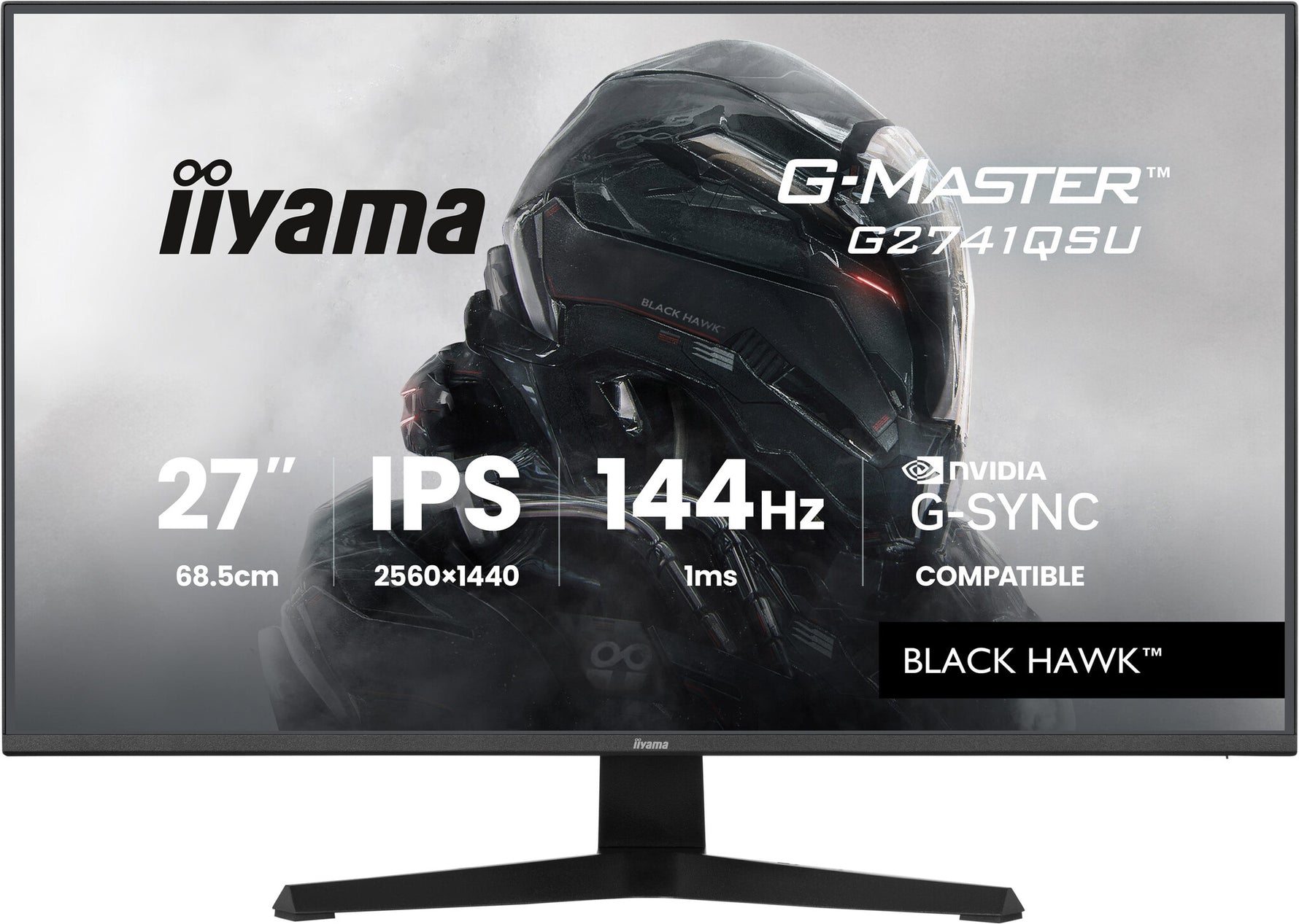 iiyama G-MASTER G2741QSU-B1 computer monitor 68,6 cm (27") 2560 x 1440 Pixels Zwart
