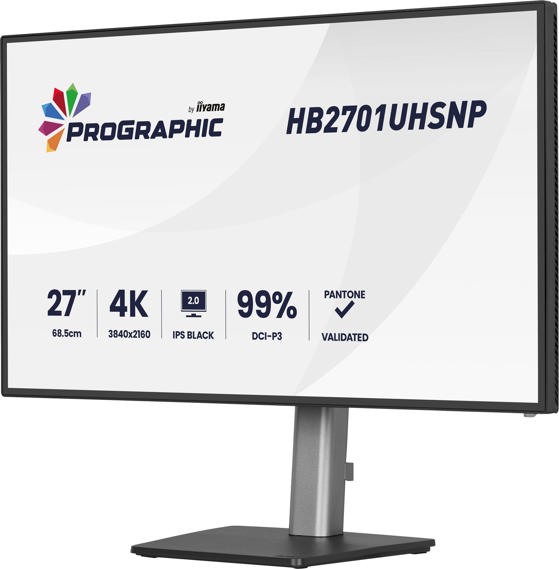 iiyama PROGRAPHIC HB2701UHSNP-B1 computer monitor 68,6 cm (27") 3840 x 2160 Pixels 4K Ultra HD LCD Zwart