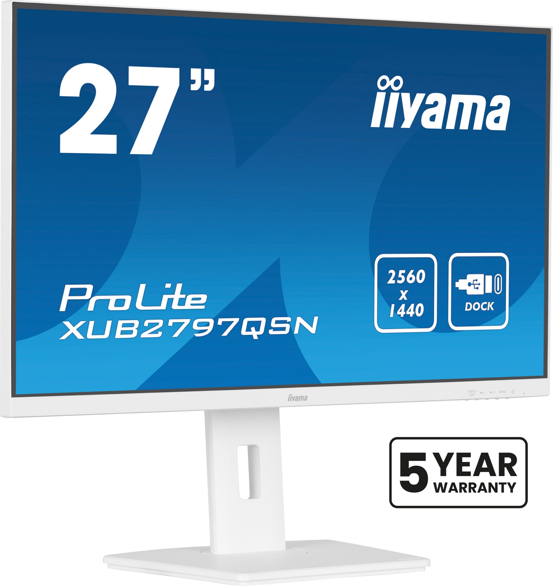 iiyama G-MASTER XUB2797QSN-W2 computer monitor 68,6 cm (27") 2560 x 1440 Pixels Quad HD LED Wit