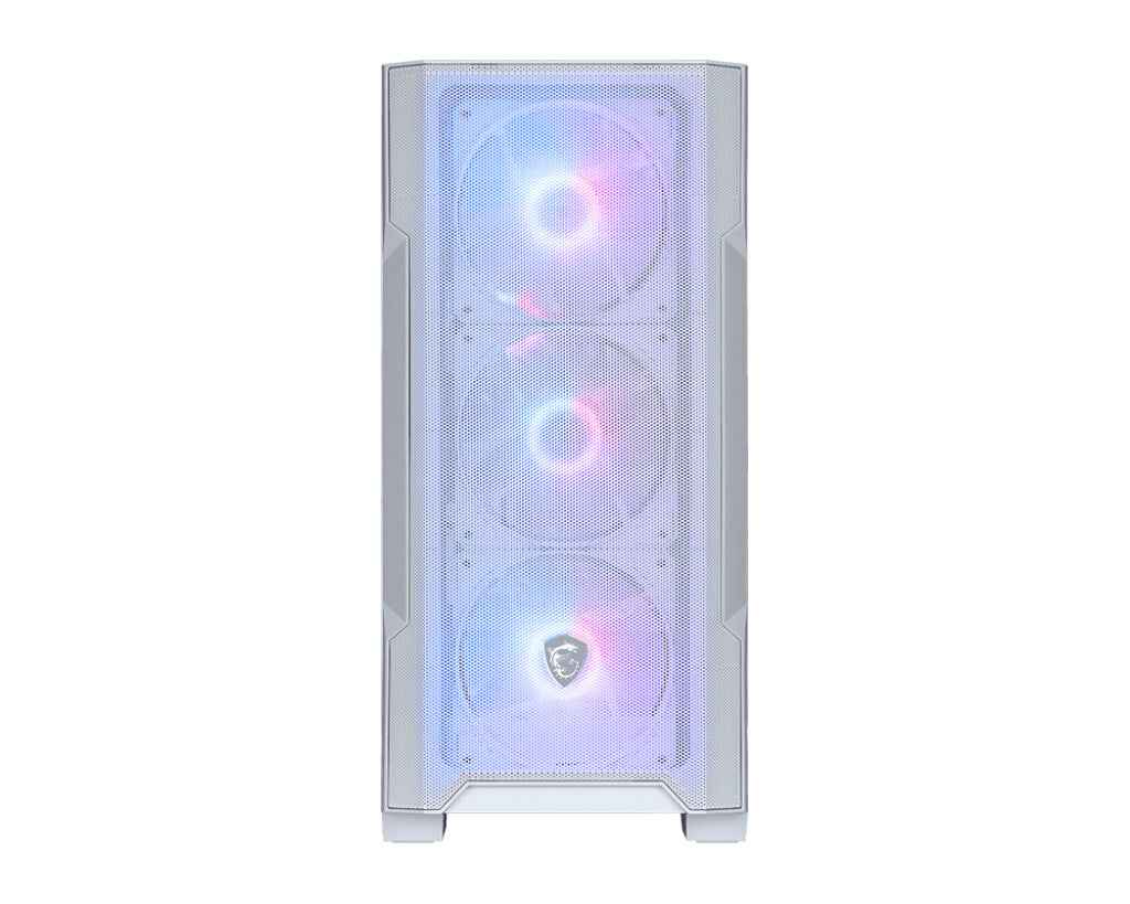 MSI MAG Forge M100R Midi Tower Transparant, Wit