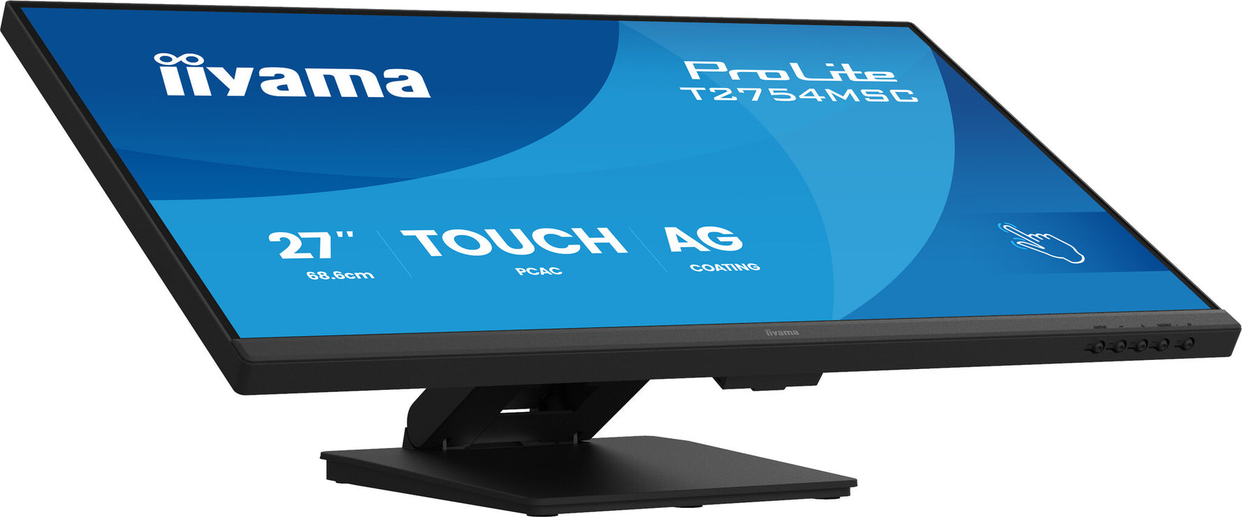 iiyama ProLite T2754MSC-B2AG computer monitor 68,6 cm (27") 1920 x 1080 Pixels Full HD LED Touchscreen Multi-gebruiker Zwart