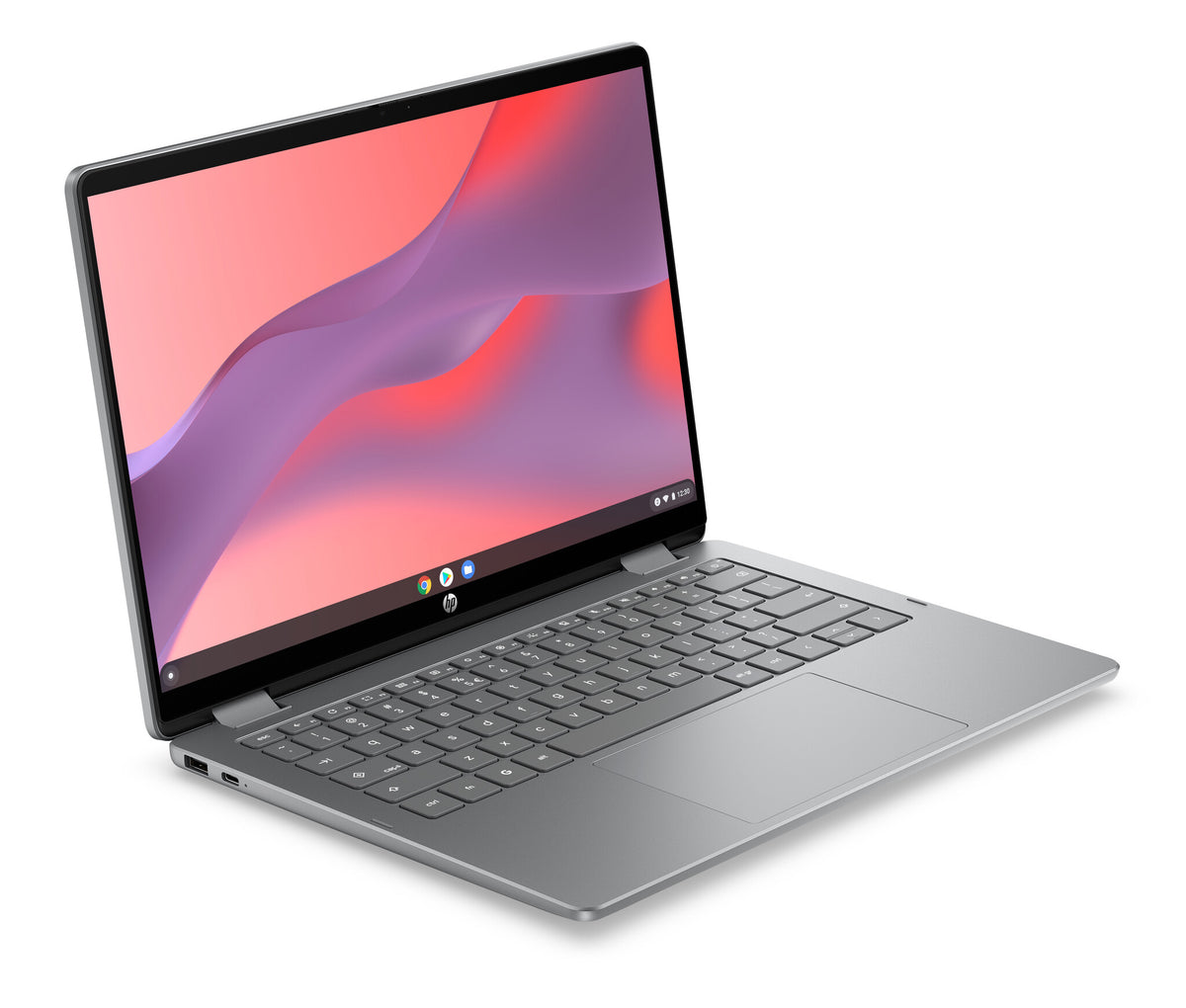 HP 14b-ce0018ndx Intel® N N150 Chromebook 35,6 cm (14") Touchscreen 2K 8 GB LPDDR5-SDRAM Wi-Fi 6 (802.11ax) ChromeOS Zilver QWERTY