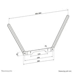 Neomounts AV35-724BL1 TV-beugel voor Sonos Ray - eenvoudige installatie - wit
