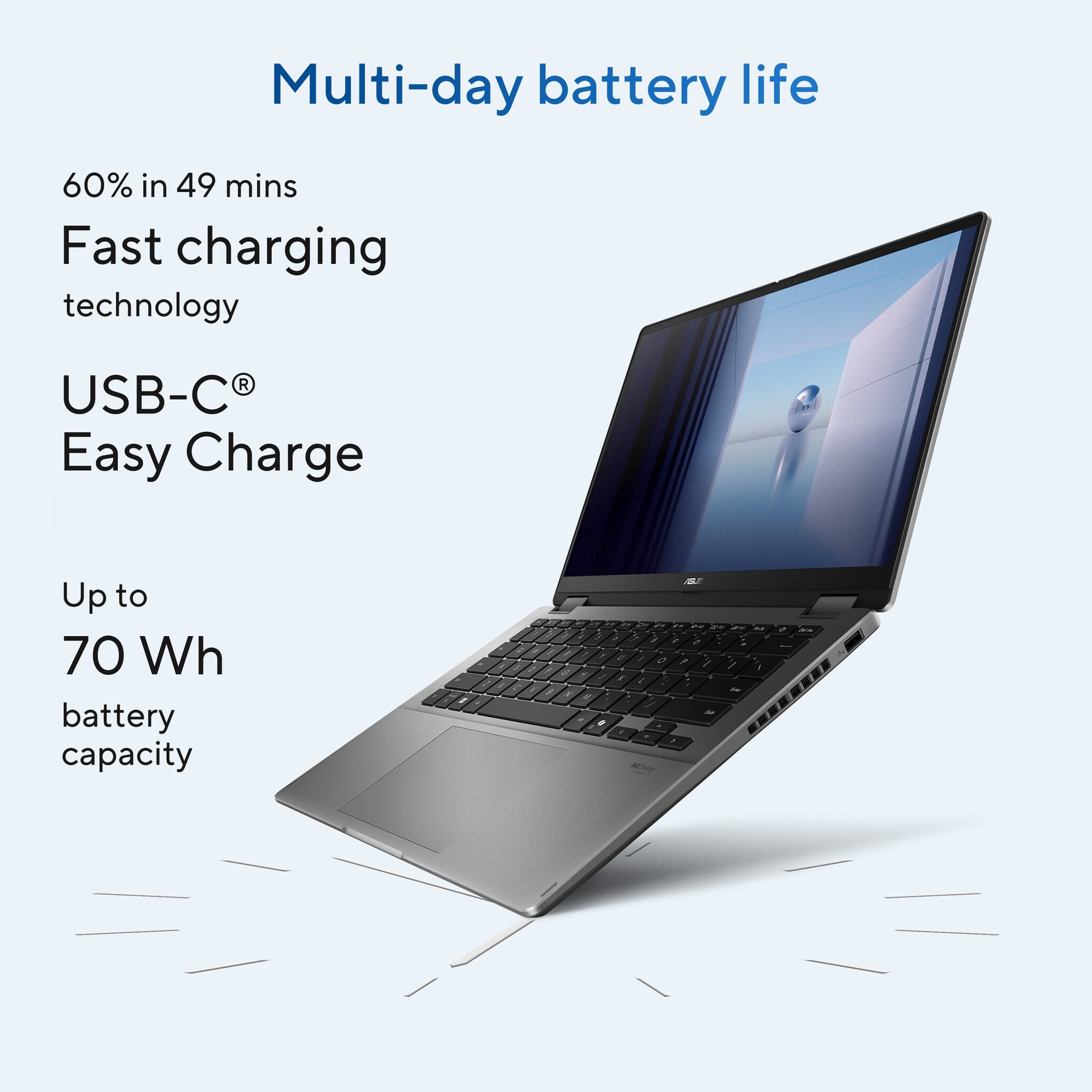 ASUS Vivobook 14 Flip TP3407SA-SG167W Copilot+ PC Intel Core Ultra 5 226V Hybride (2-in-1) 35,6 cm (14") Touchscreen WUXGA 16 GB LPDDR5x-SDRAM 512 GB SSD Wi-Fi 7 (802.11be) Windows 11 Home Nederlands Grijs