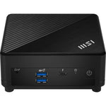 MSI Cubi 5 1M-498EU Intel Core 3 100U 8 GB DDR5-SDRAM 512 GB SSD Windows 11 Home Mini PC Zwart