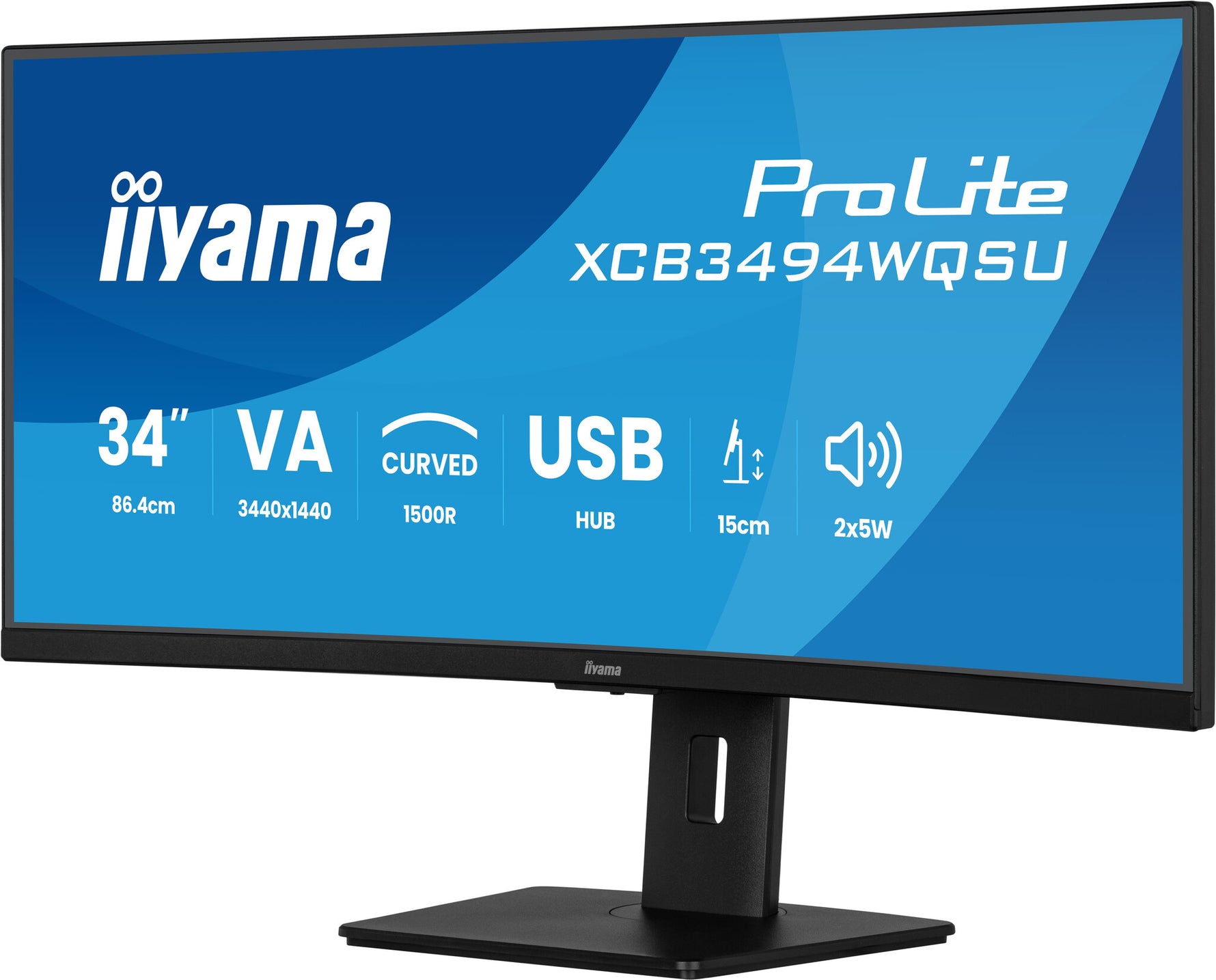 iiyama ProLite XCB3494WQSU-B1 computer monitor 86,4 cm (34