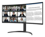LG 34WR55QK-B computer monitor 86,4 cm (34") 3440 x 1440 Pixels Wide Quad HD Zwart