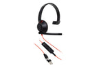 HP Poly Blackwire 5210 mono USB-C-headset + 3,5 mm stekker + USB-C/A-adapter