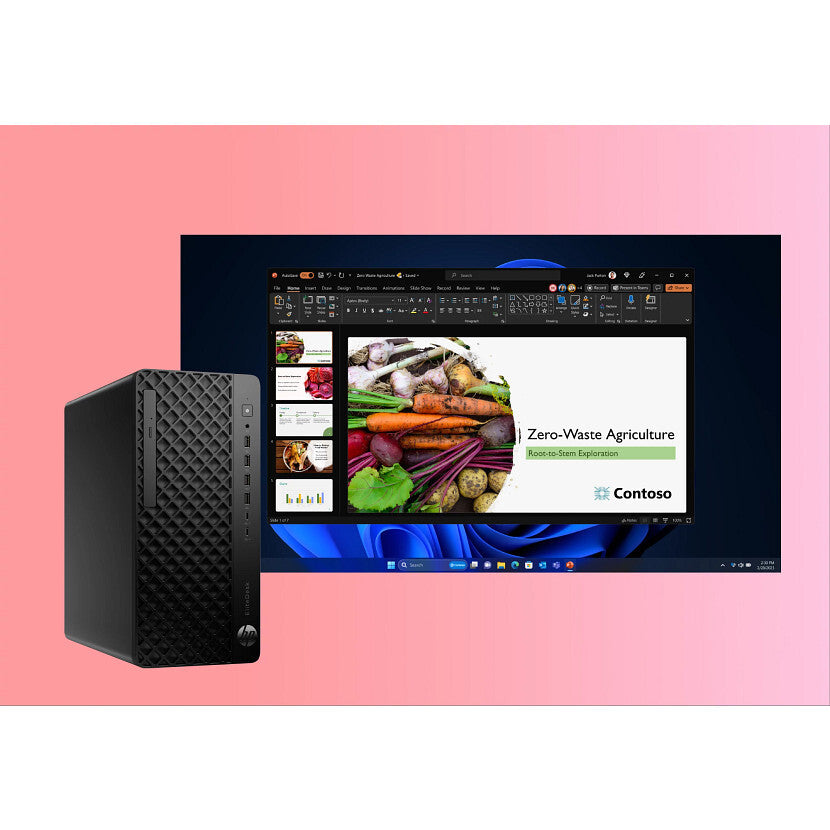 HP EliteDesk 8 Tower G1i AI Intel Core Ultra 7 265 16 GB DDR5-SDRAM 512 GB SSD Windows 11 Pro PC AI PC Zwart