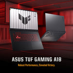 ASUS TUF Gaming A18 FA808UM-S8069W AMD Ryzen™ 7 260 Laptop 45,7 cm (18") WUXGA 16 GB DDR5-SDRAM 512 GB SSD NVIDIA GeForce RTX 5060 Wi-Fi 6E (802.11ax) Windows 11 Home Nederlands Grijs