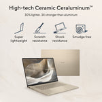 ASUS Zenbook A16 UX3607QA-SH013W Snapdragon X1-26-100 Laptop 40,6 cm (16") WUXGA 16 GB LPDDR5x-SDRAM 512 GB SSD Wi-Fi 6E (802.11ax) Windows 11 Home Grijs QWERTY Nederlands